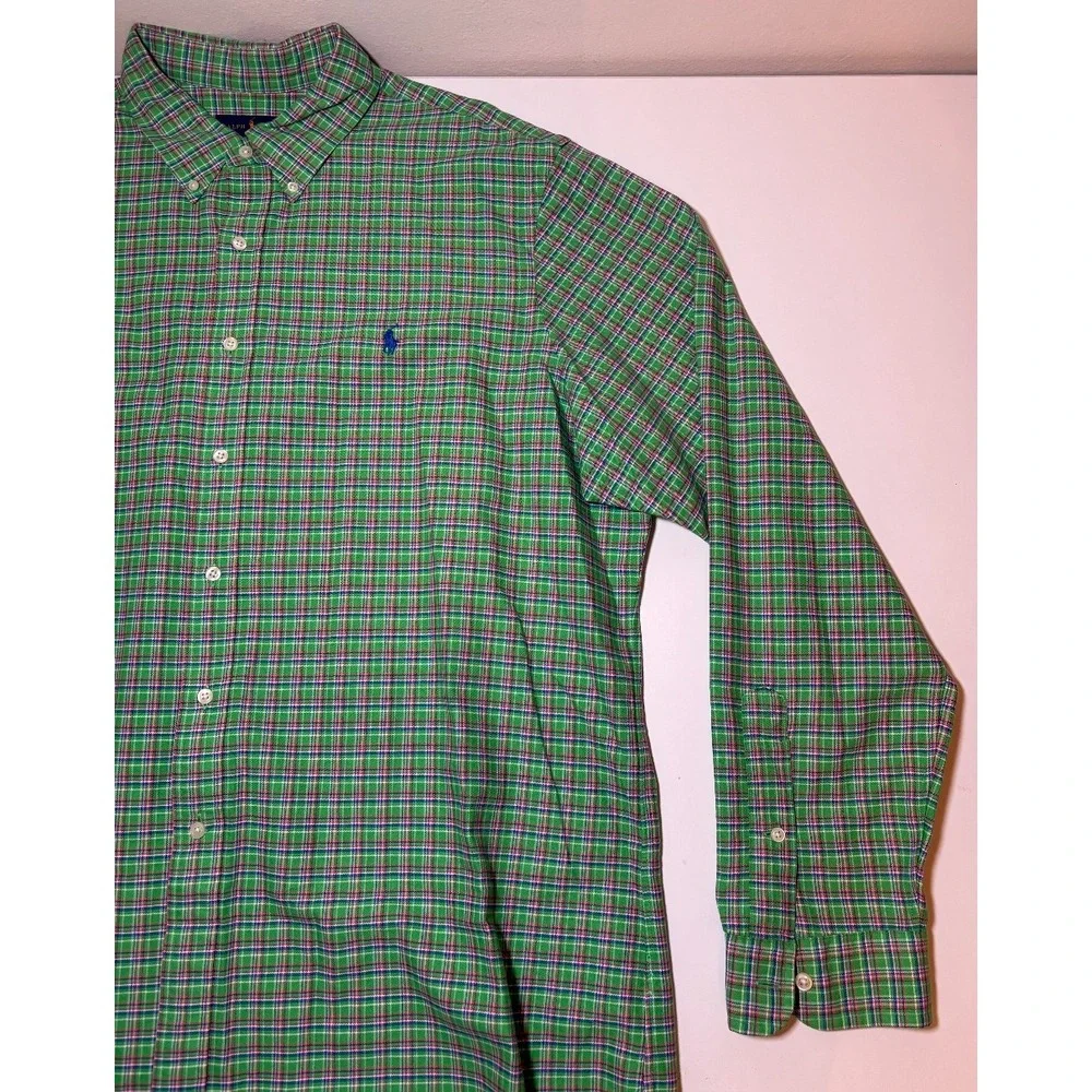 Polo Ralph Lauren Plaid Button Down Shirt | Green | 2XL